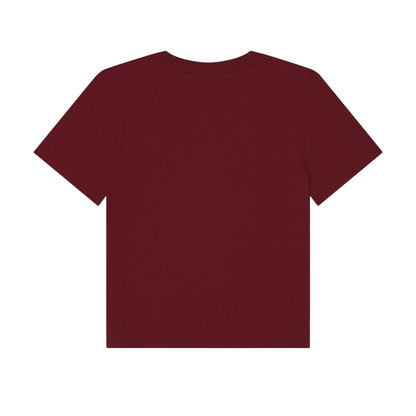 Maroon - Back - Bella + Canvas Womens-Ladies Heavy Duty Boxy T-Shirt
