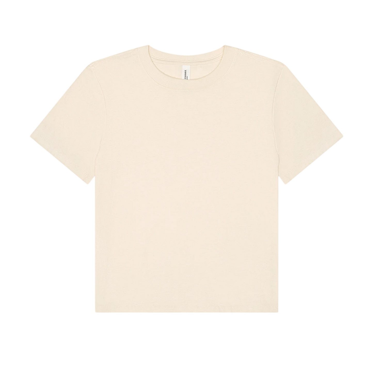 Natural - Front - Bella + Canvas Womens-Ladies Heavy Duty Boxy T-Shirt