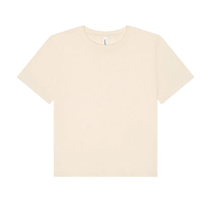 Natural - Front - Bella + Canvas Womens-Ladies Heavy Duty Boxy T-Shirt