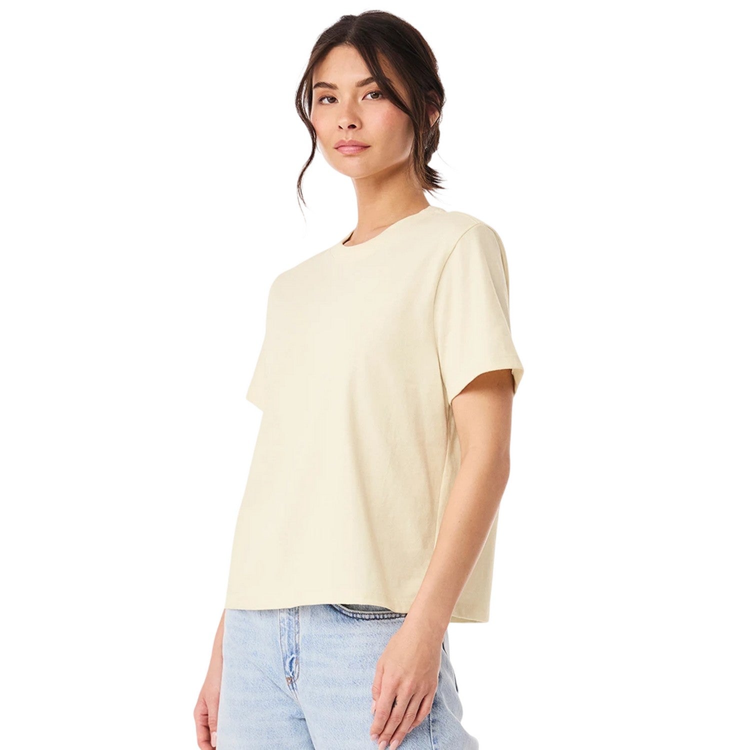 Natural - Lifestyle - Bella + Canvas Womens-Ladies Heavy Duty Boxy T-Shirt