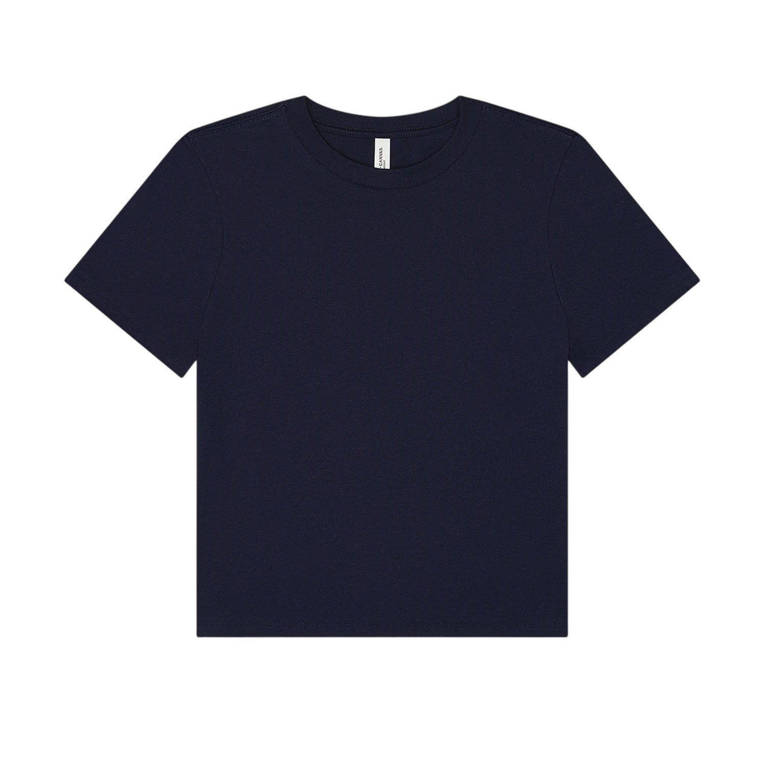 Navy - Front - Bella + Canvas Womens-Ladies Heavy Duty Boxy T-Shirt