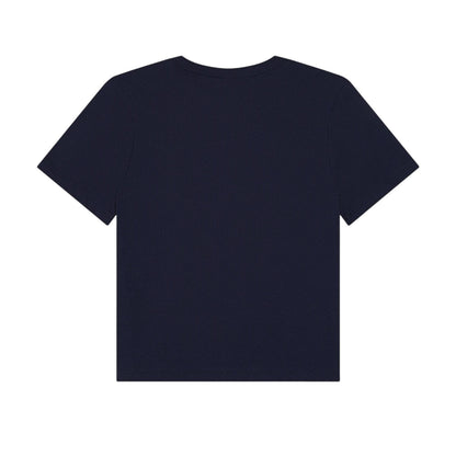 Navy - Back - Bella + Canvas Womens-Ladies Heavy Duty Boxy T-Shirt