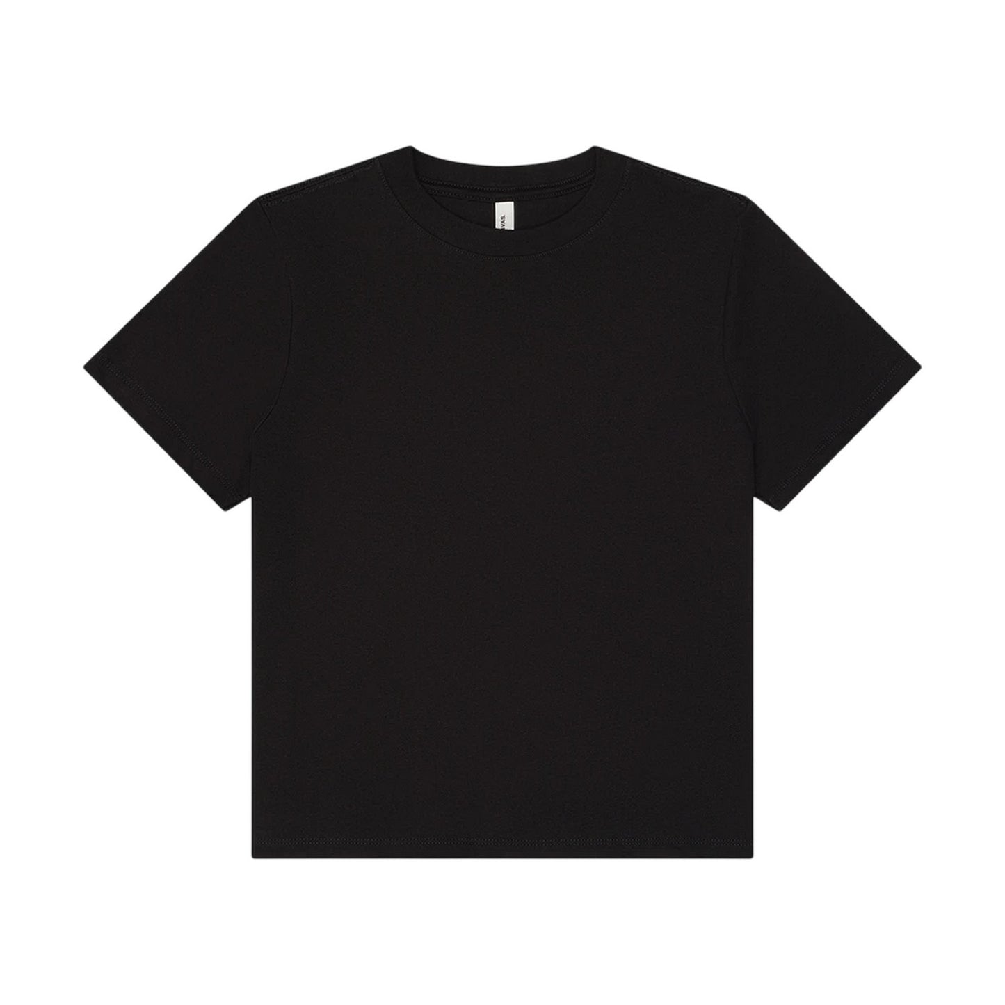 Black - Front - Bella + Canvas Womens-Ladies Heavy Duty Boxy T-Shirt