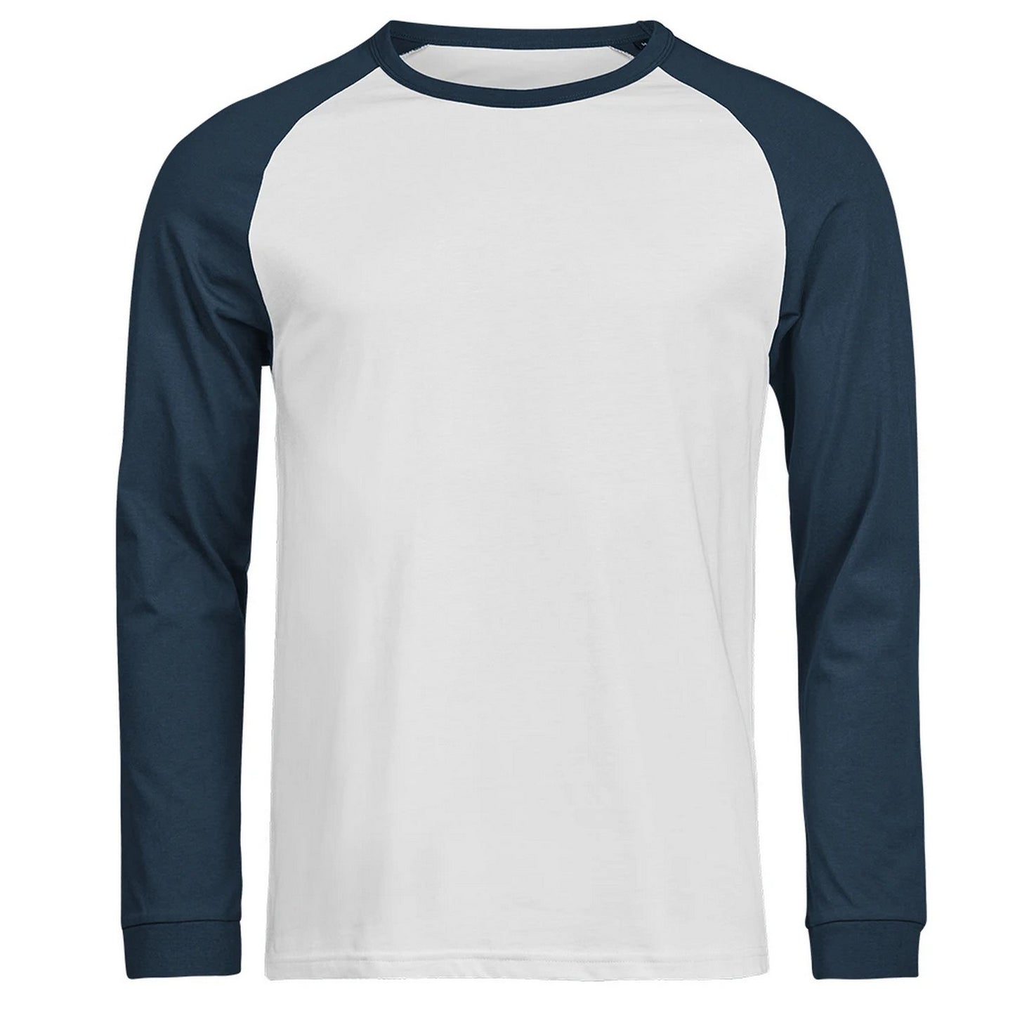 White-Ink - Front - Tee Jays Unisex Adult Unlabeled Baseball T-Shirt
