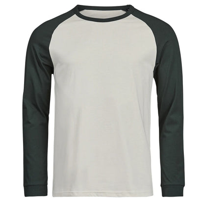 Cement-Dark Green - Front - Tee Jays Unisex Adult Unlabeled Baseball T-Shirt