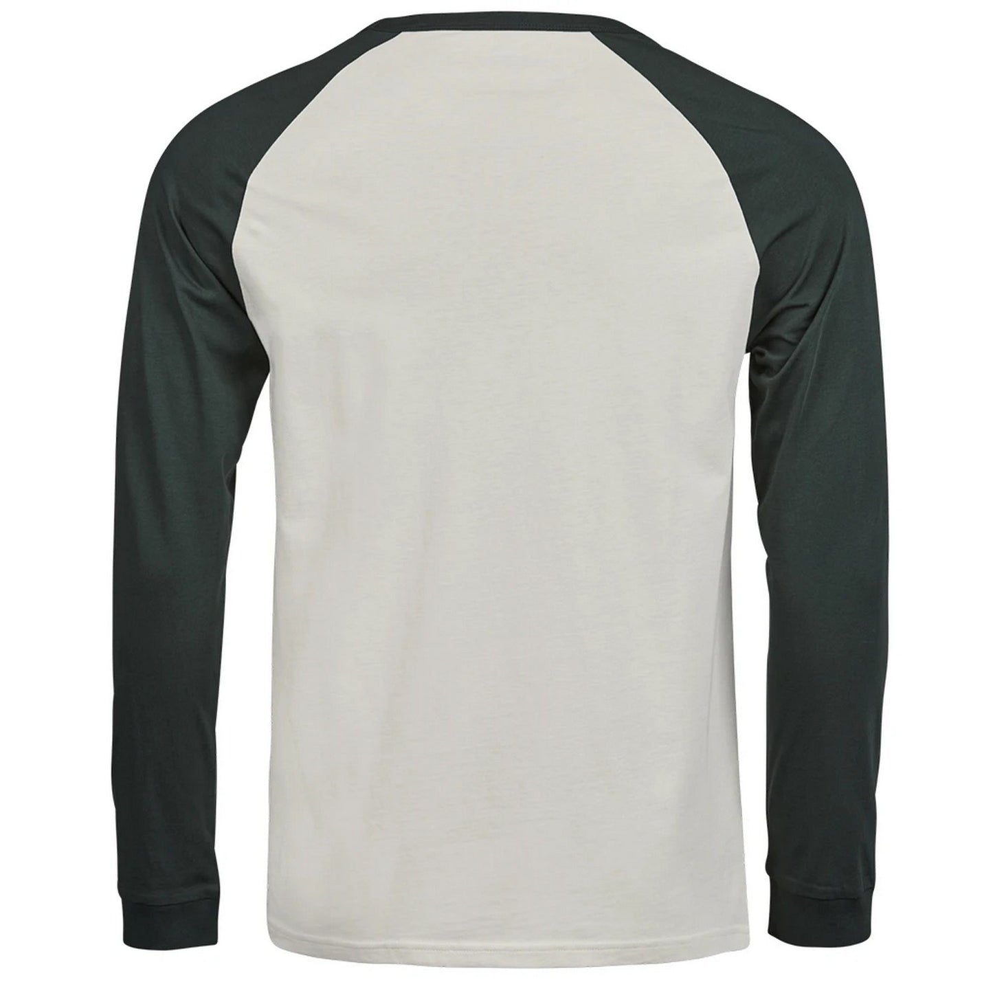 Cement-Dark Green - Back - Tee Jays Unisex Adult Unlabeled Baseball T-Shirt