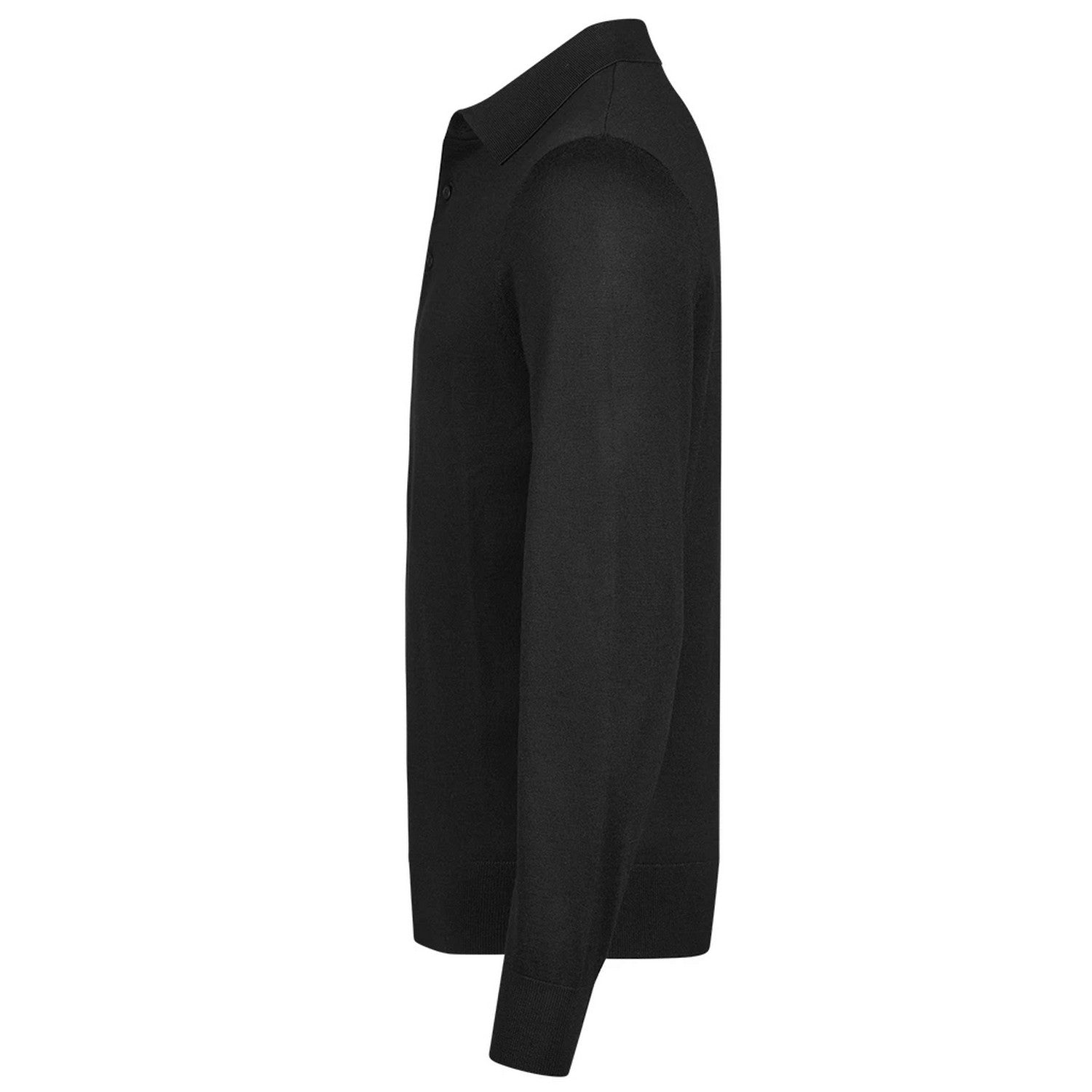 Black - Lifestyle - Tee Jays Mens Knitted Polo Shirt
