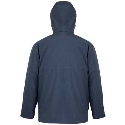 Navy - Back - Result Recycled Unisex Adult Padded Ripstop 3 in 1 Jacket