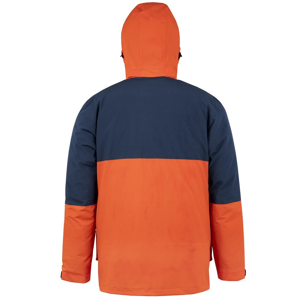 Orange-Navy - Back - Result Recycled Unisex Adult Padded Ripstop 3 in 1 Jacket