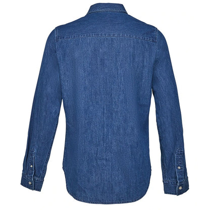 Stonewash Denim - Back - NEOBLU Mens Bennett Denim Shirt