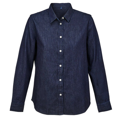 Brut Denim - Front - NEOBLU Womens-Ladies Bennett Denim Shirt