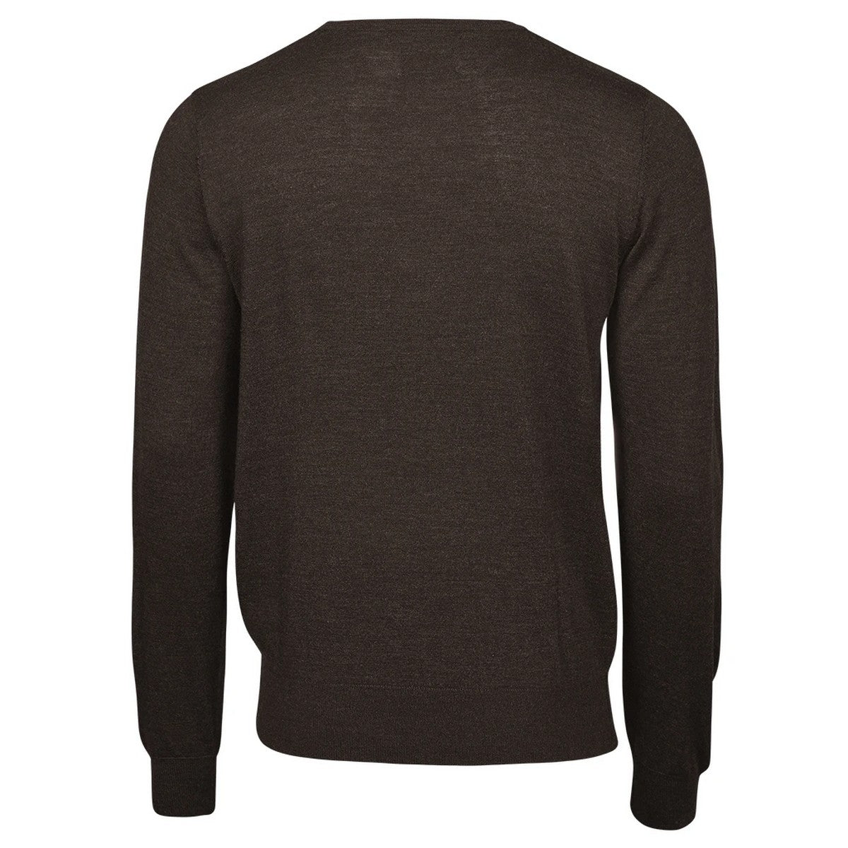 Mocha - Back - Tee Jays Mens Merino Blend Crew Neck Sweatshirt