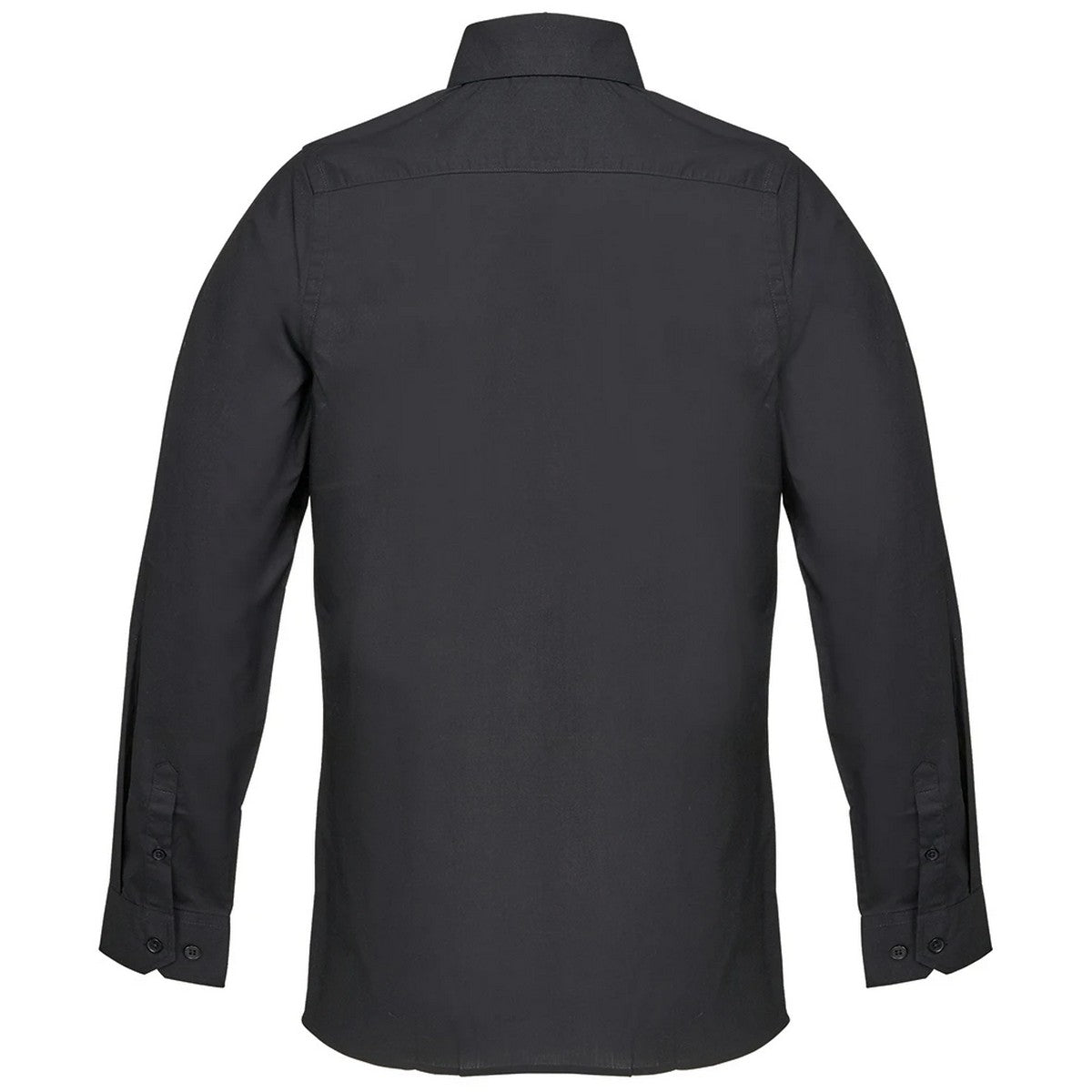 Black - Back - SOLS Unisex Adult Bailey Poplin Long-Sleeved Shirt