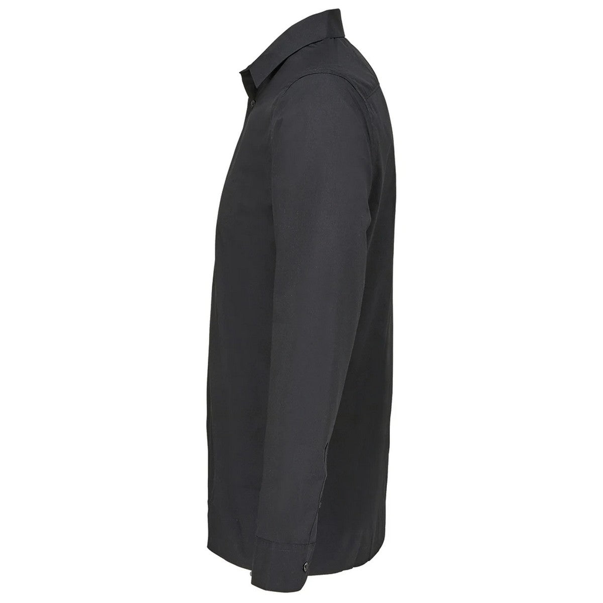 Black - Side - SOLS Unisex Adult Bailey Poplin Long-Sleeved Shirt
