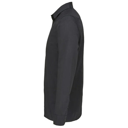 Black - Side - SOLS Unisex Adult Bailey Poplin Long-Sleeved Shirt
