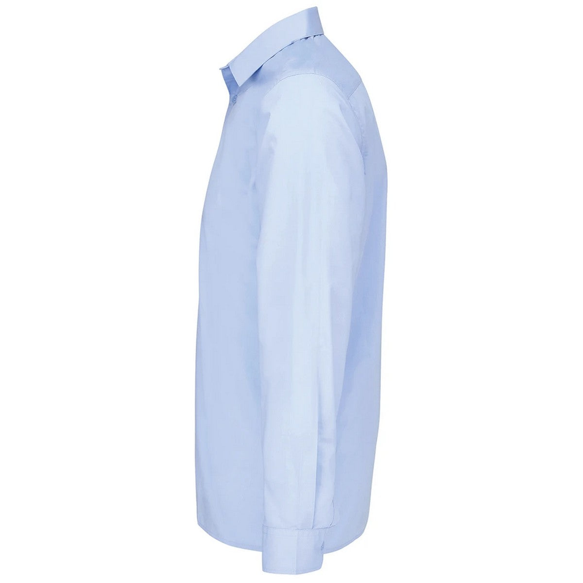 Sky Blue - Side - SOLS Unisex Adult Bailey Poplin Long-Sleeved Shirt