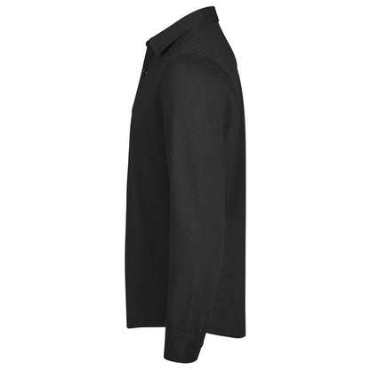 Black - Side - Tee Jays Mens Luxury Stretch Organic Long-Sleeved Shirt