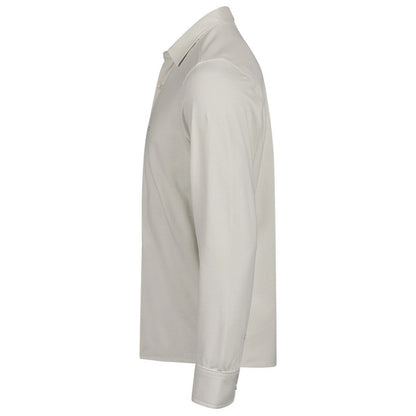 Cement - Side - Tee Jays Mens Luxury Stretch Organic Long-Sleeved Shirt