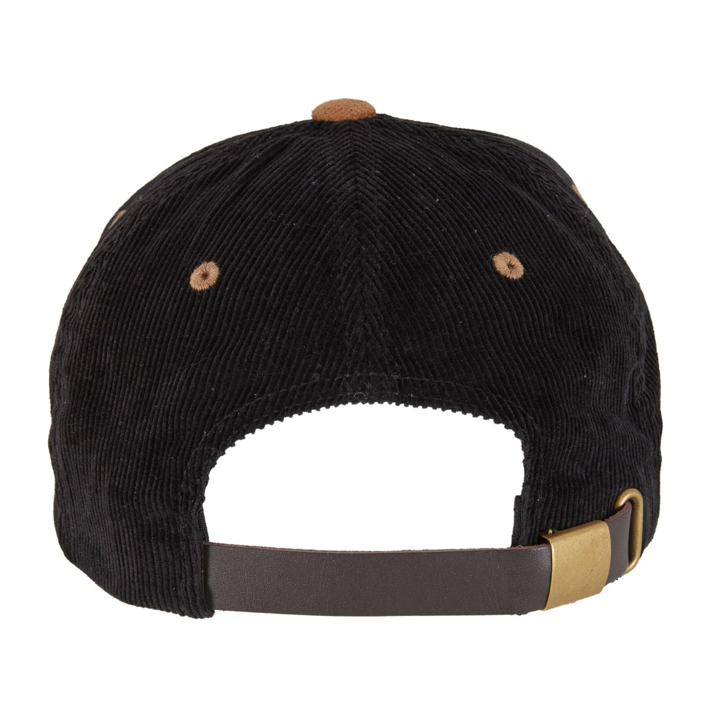 Black-Caramel - Back - Flexfit Unisex Adult Corduroy Suade Cap