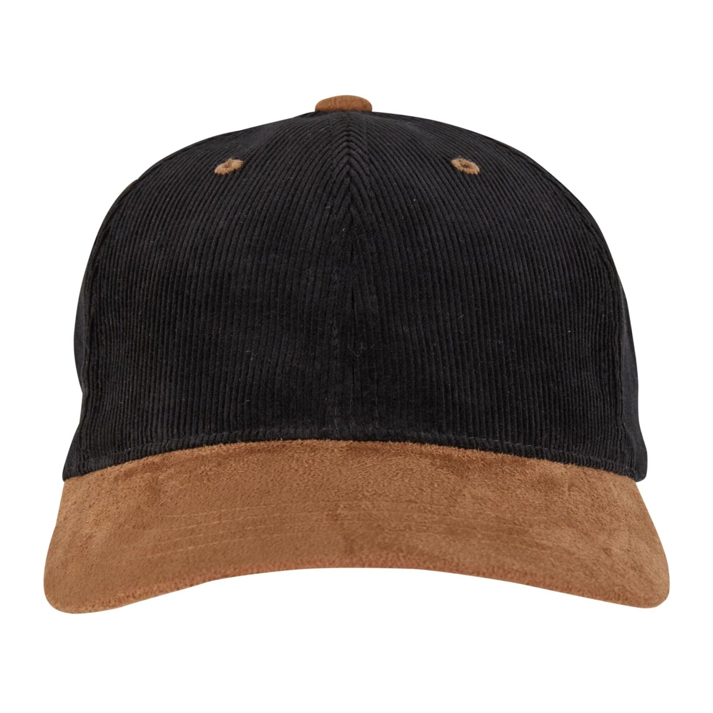 Black-Caramel - Side - Flexfit Unisex Adult Corduroy Suade Cap