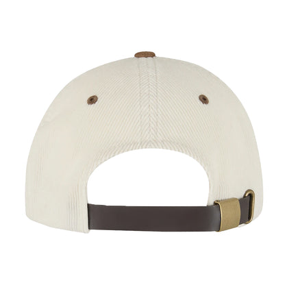 Cream-Caramel - Back - Flexfit Unisex Adult Corduroy Suade Cap