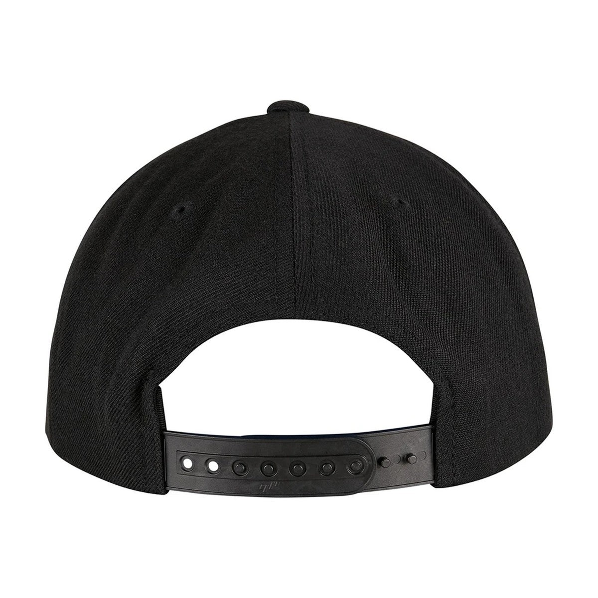 Black - Back - Flexfit Unisex Adult Logo 5 Panel Snapback Cap