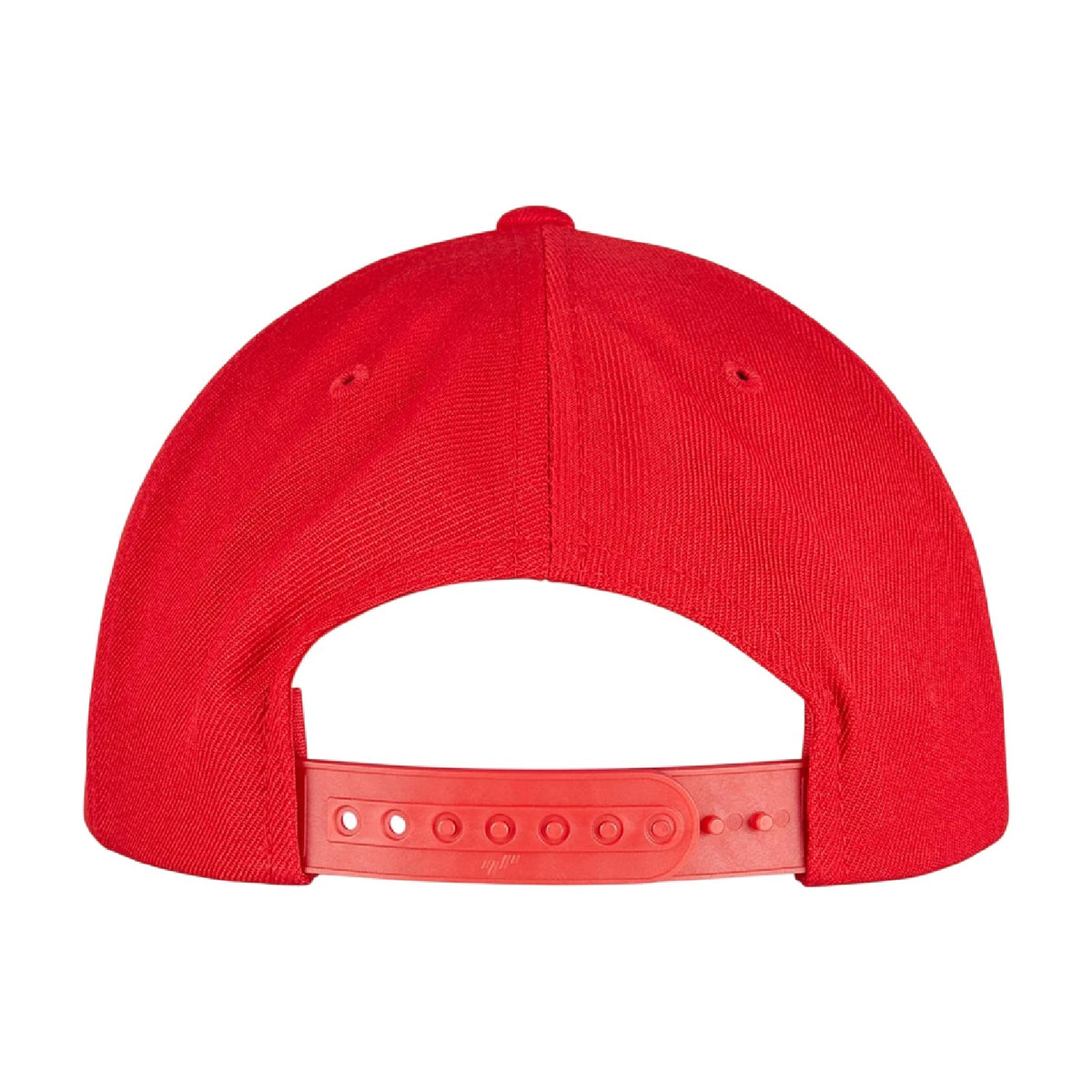 Red - Back - Flexfit Unisex Adult Logo 5 Panel Snapback Cap