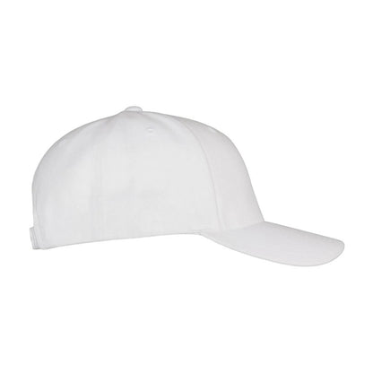 White - Lifestyle - Flexfit Unisex Adult Logo 5 Panel Snapback Cap