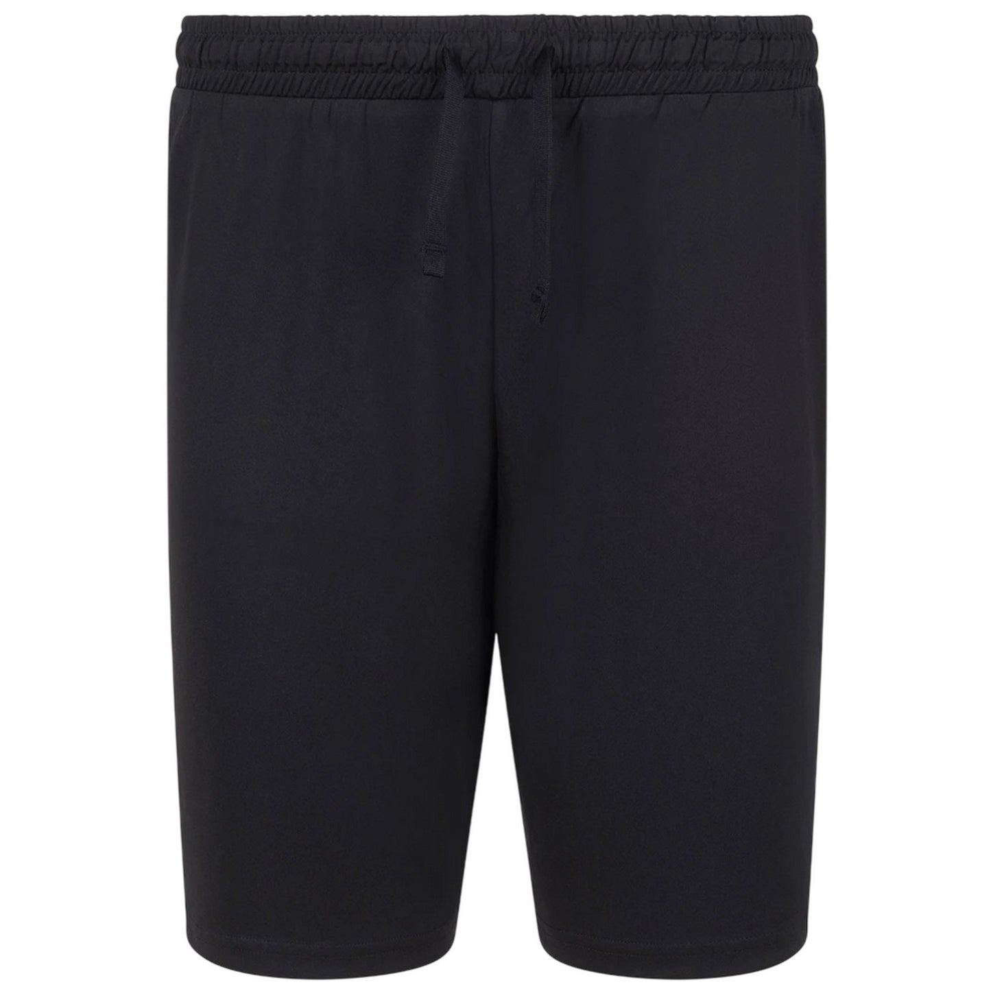 Black - Front - Finden & Hales Unisex Adult Team No Pocket Shorts