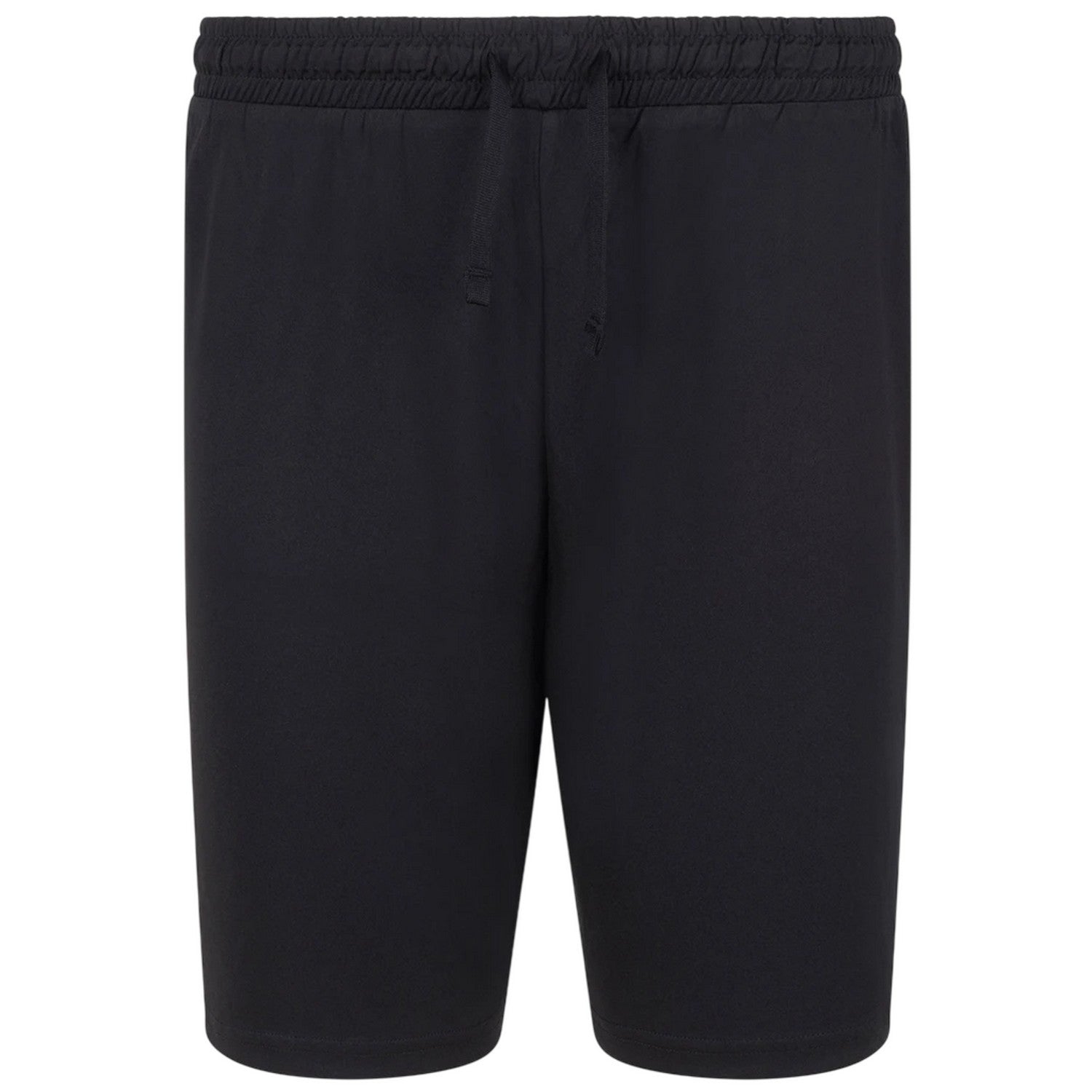 Black - Front - Finden & Hales Unisex Adult Team No Pocket Shorts