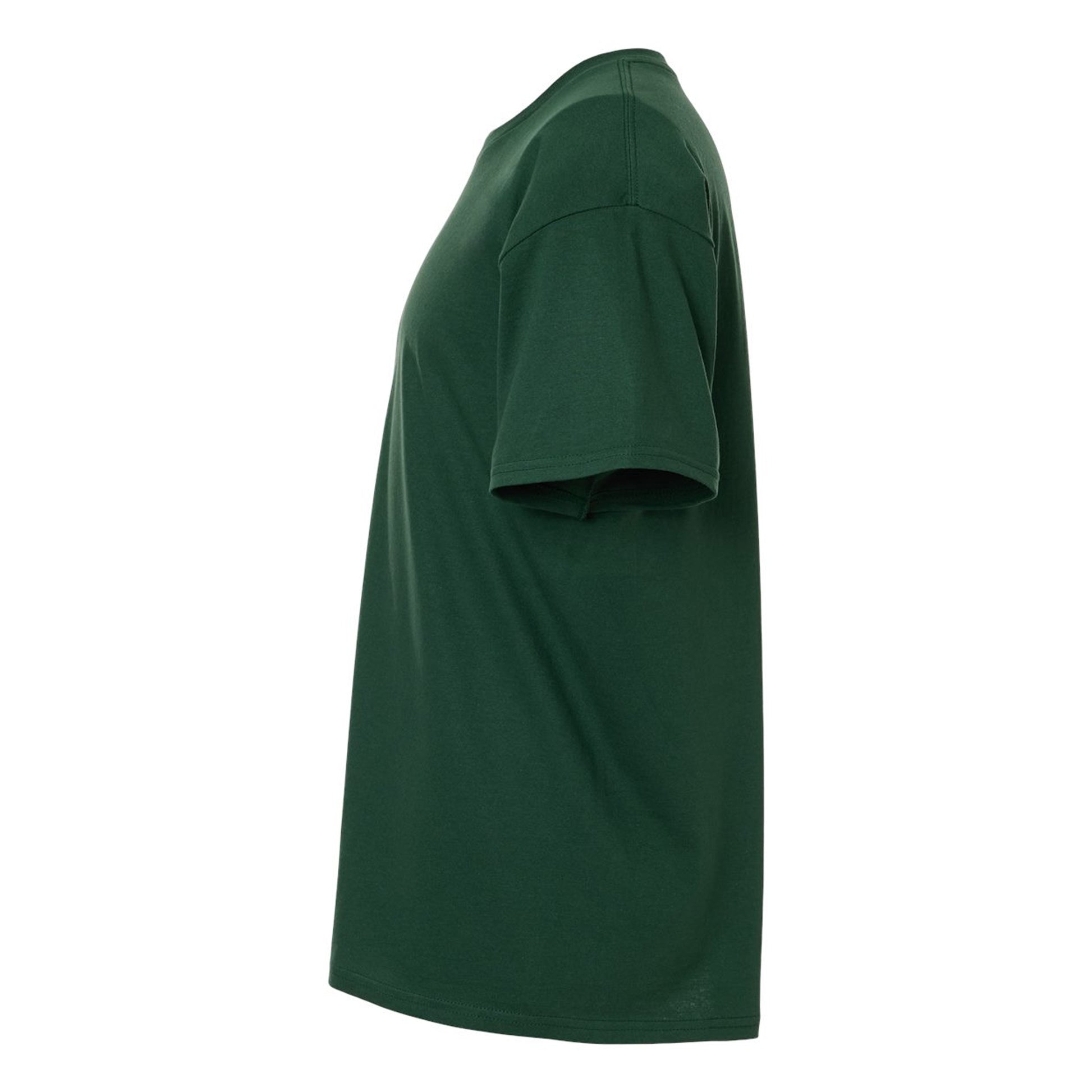 Fan Dark Green - Side - Gildan Unisex Adult Heavy Cotton T-Shirt