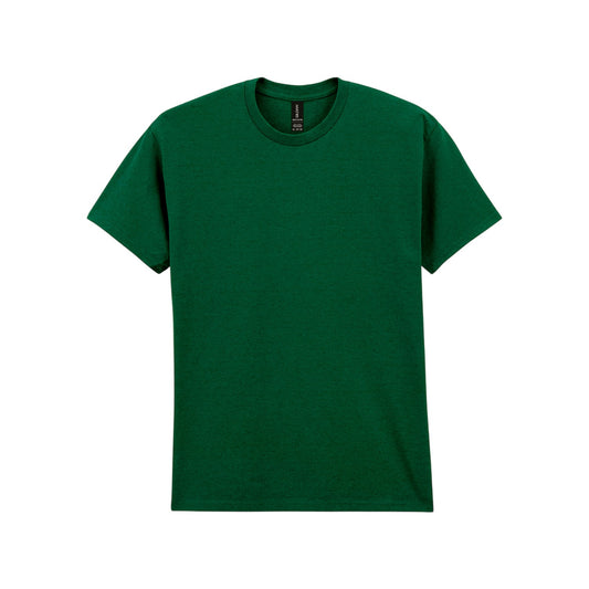 Fan Dark Green - Front - Gildan Unisex Adult Heavy Cotton T-Shirt