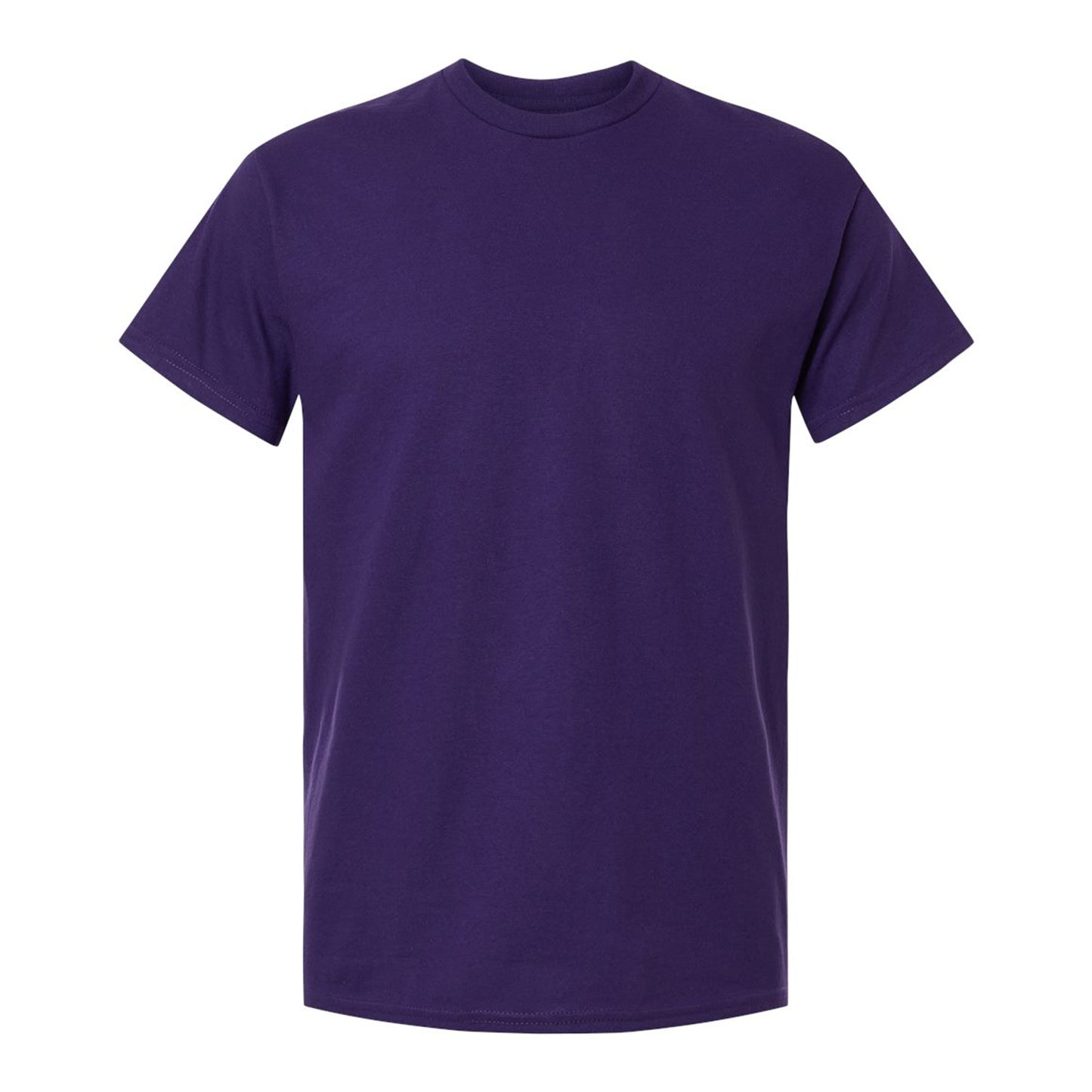 Fan Dark Purple - Front - Gildan Unisex Adult Heavy Cotton T-Shirt