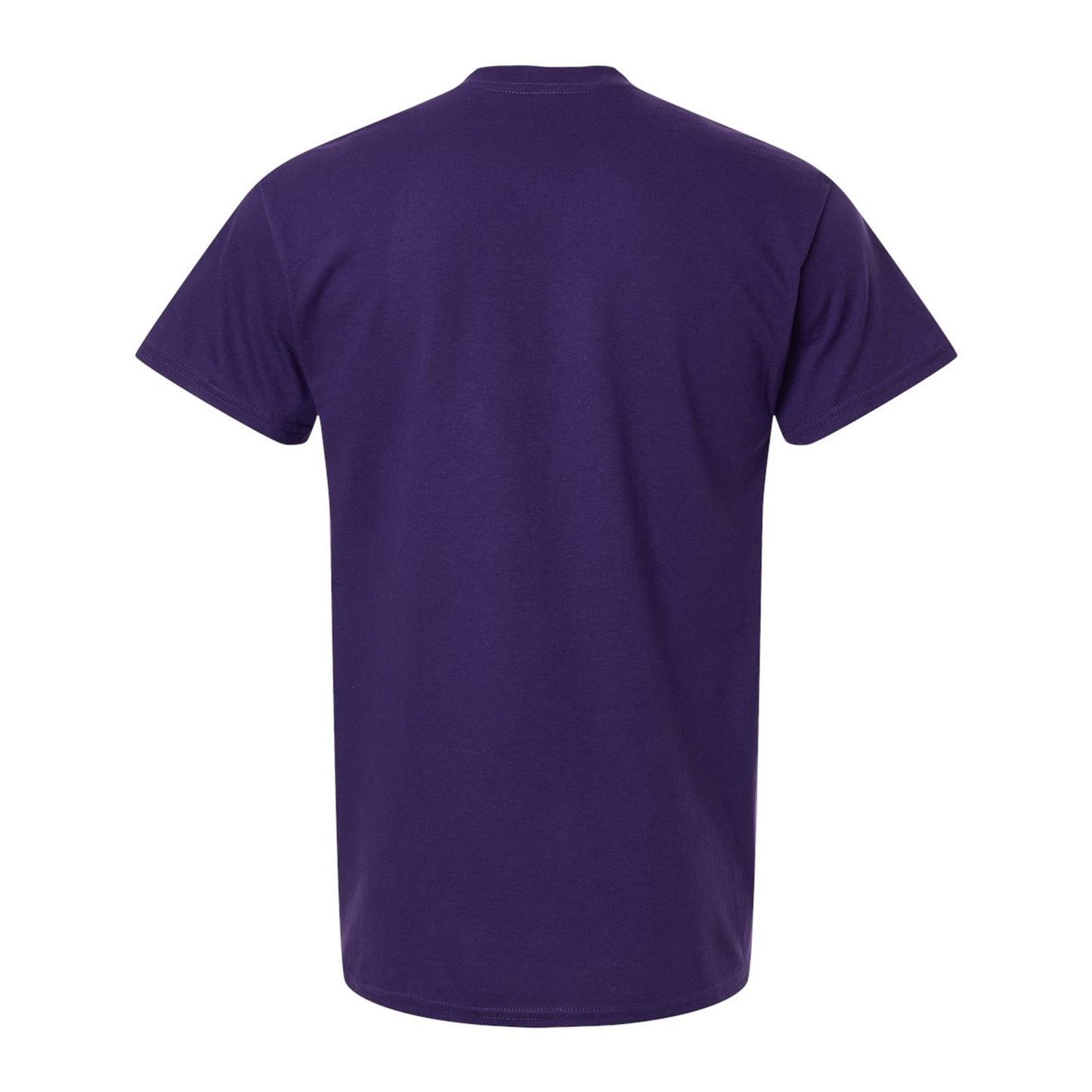 Fan Dark Purple - Back - Gildan Unisex Adult Heavy Cotton T-Shirt