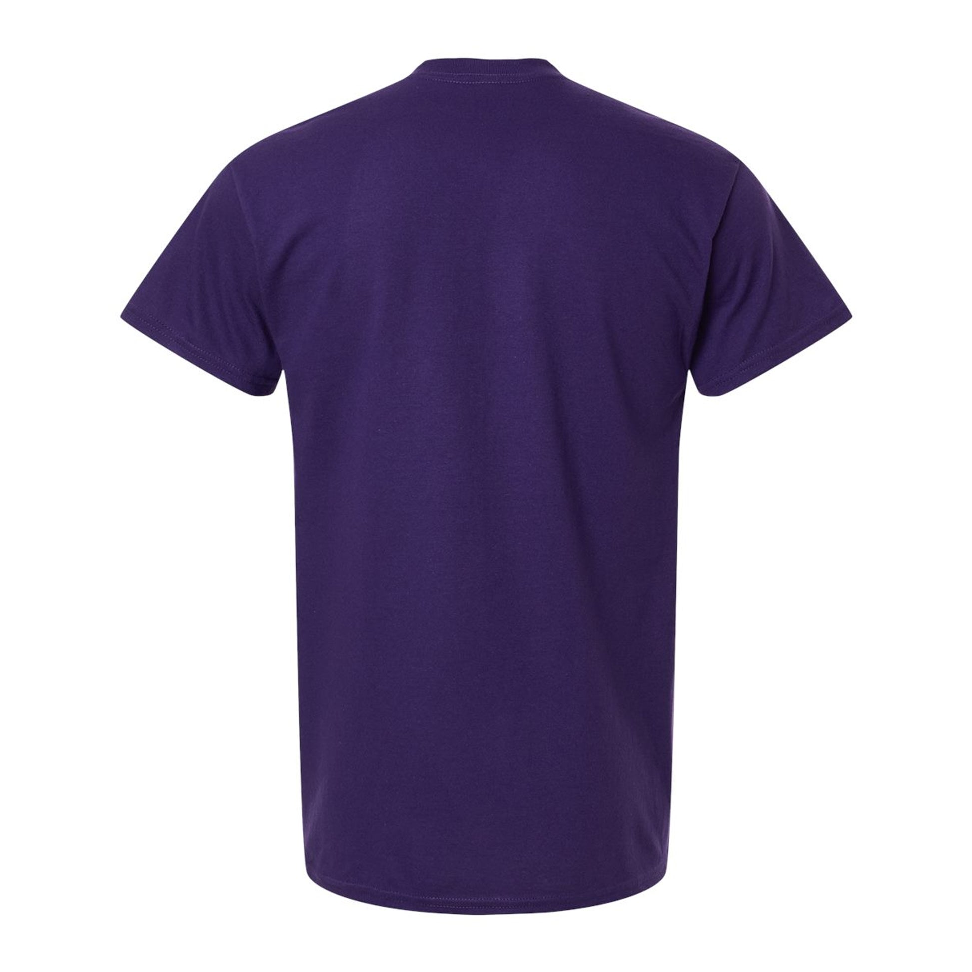 Fan Dark Purple - Back - Gildan Unisex Adult Heavy Cotton T-Shirt