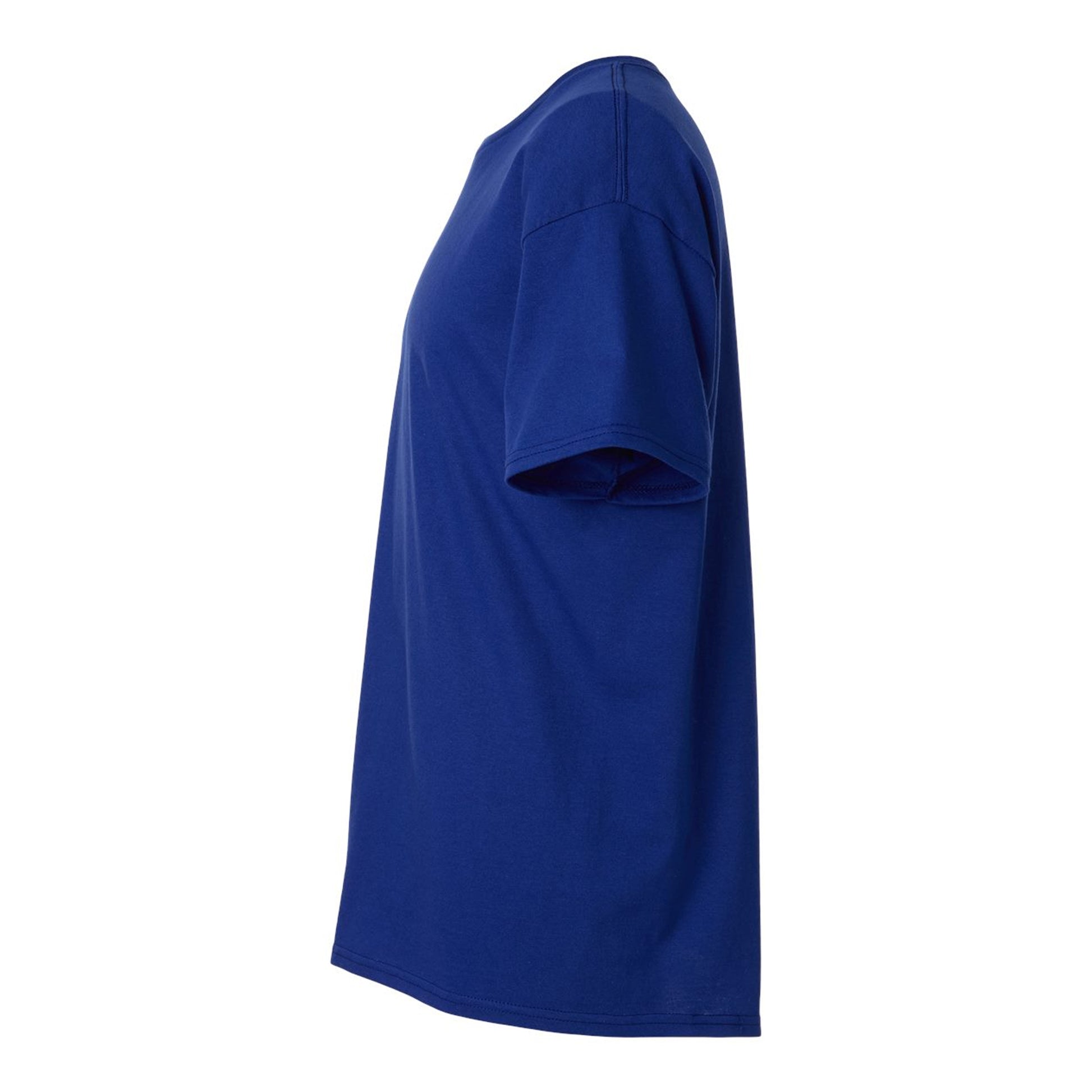 Fan Deep Royal - Side - Gildan Unisex Adult Heavy Cotton T-Shirt