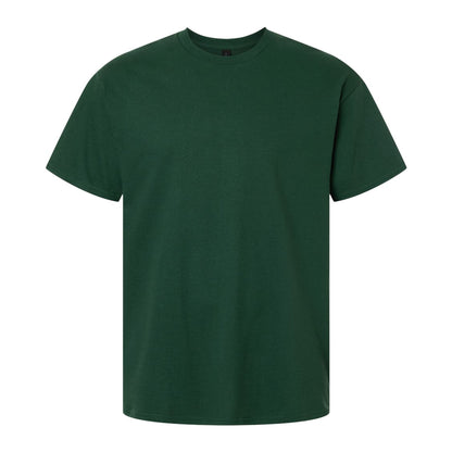 Fan Dark Green - Front - Gildan Unisex Adult Heavy Cotton T-Shirt