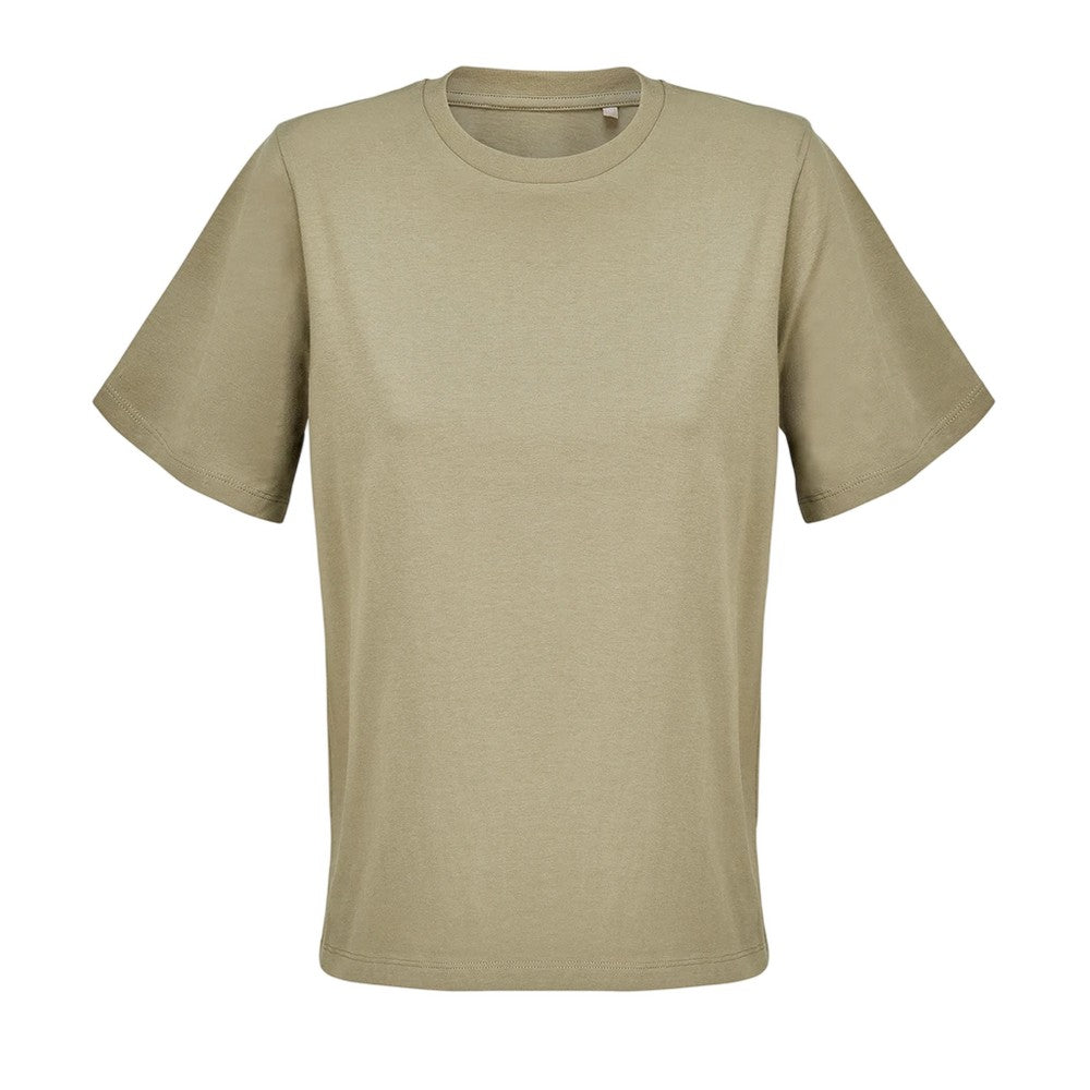 Khaki - Front - SOLS Womens-Ladies Legend T-Shirt