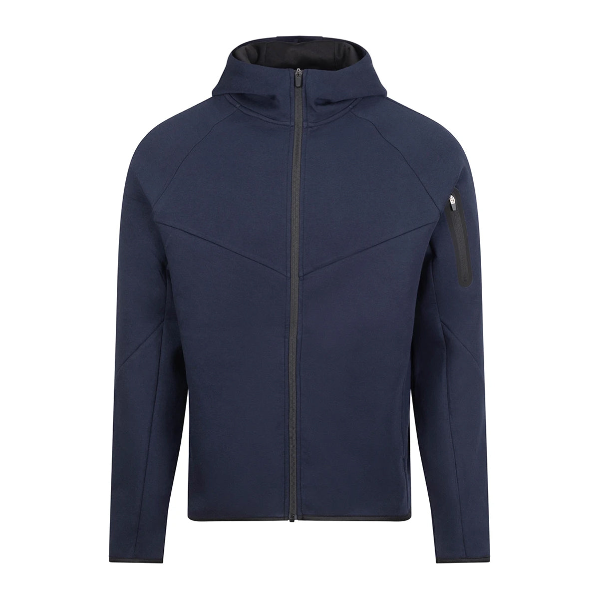 French Navy - Front - Just Cool Mens AWDis Adapt Full Zip Hoodie
