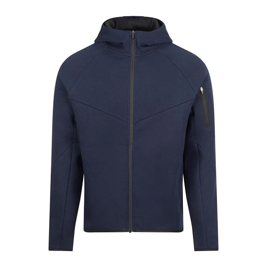 French Navy - Front - Just Cool Mens AWDis Adapt Full Zip Hoodie