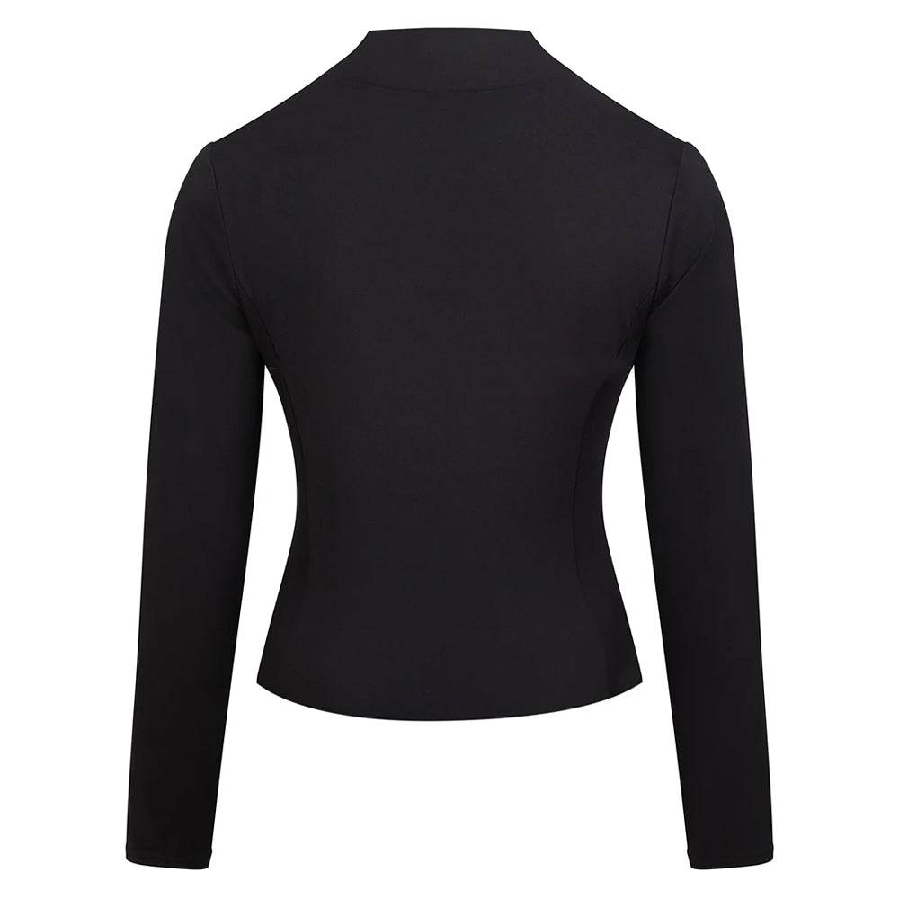 Jet Black - Back - Just Cool Womens-Ladies AWDis Recycled Jacket