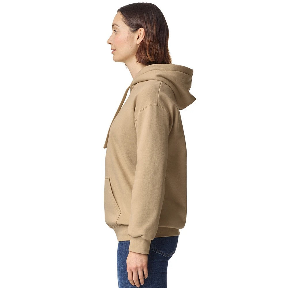 Tan - Side - Gildan Unisex Adult Hammer Maxweight Hoodie