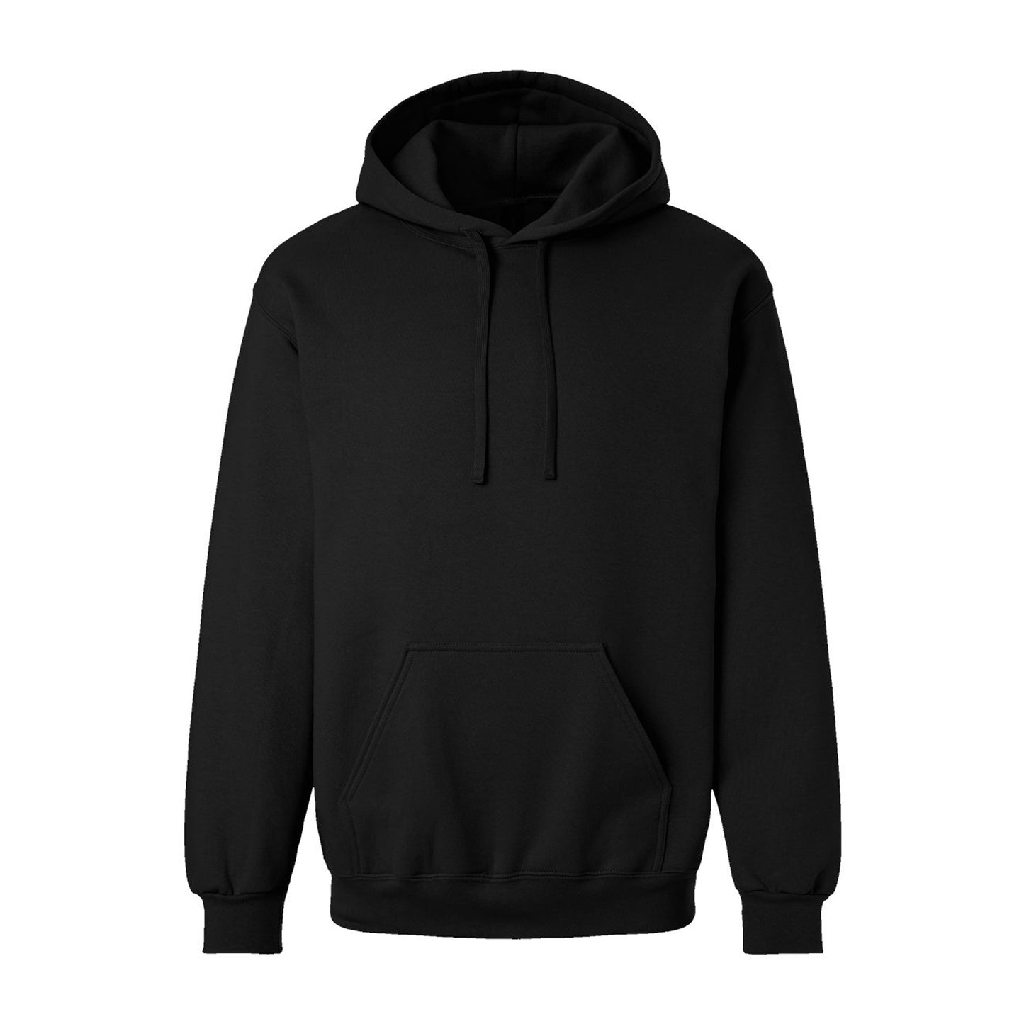 Pitch Black - Front - Gildan Unisex Adult Hammer Maxweight Hoodie