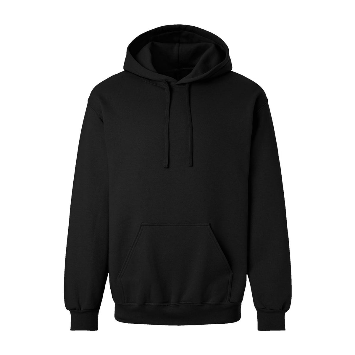 Pitch Black - Front - Gildan Unisex Adult Hammer Maxweight Hoodie