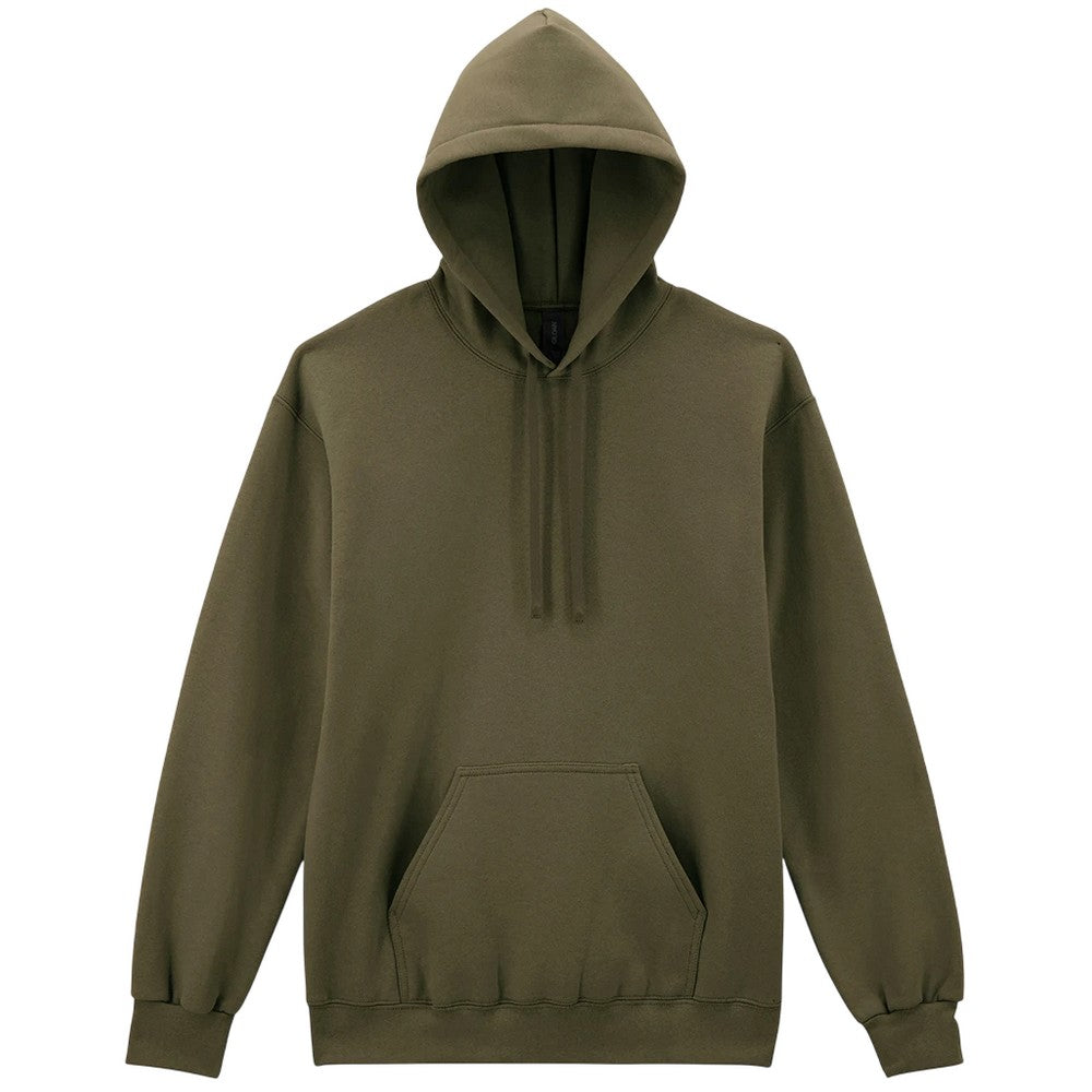 Olive Green - Front - Gildan Unisex Adult Hammer Maxweight Hoodie