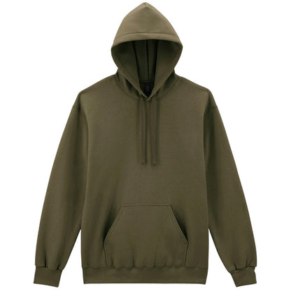 Olive Green - Front - Gildan Unisex Adult Hammer Maxweight Hoodie