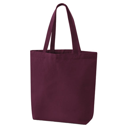 Burgundy - Back - Westford Mill Canvas Heavyweight Tote Bag