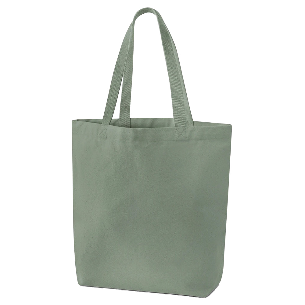 Dusty Green - Back - Westford Mill Canvas Heavyweight Tote Bag