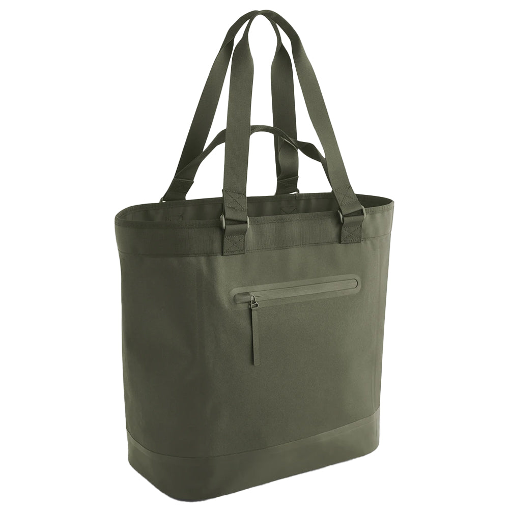 Olive Green - Front - Quadra Waterproof 35L Tote Bag