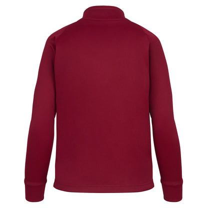 Burgundy - Back - Finden & Hales Childrens-Kids Knitted Tracksuit Top